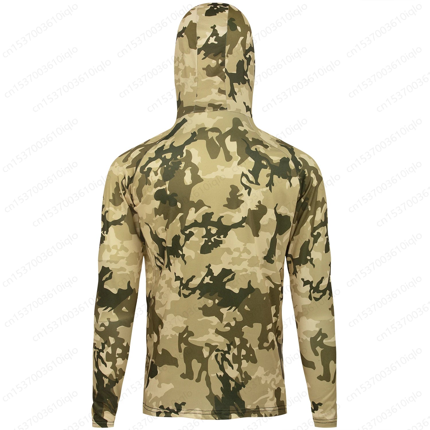 HUK Men’s Hooded Fishing Shirt – UPF 50+ Camouflage Long Sleeve