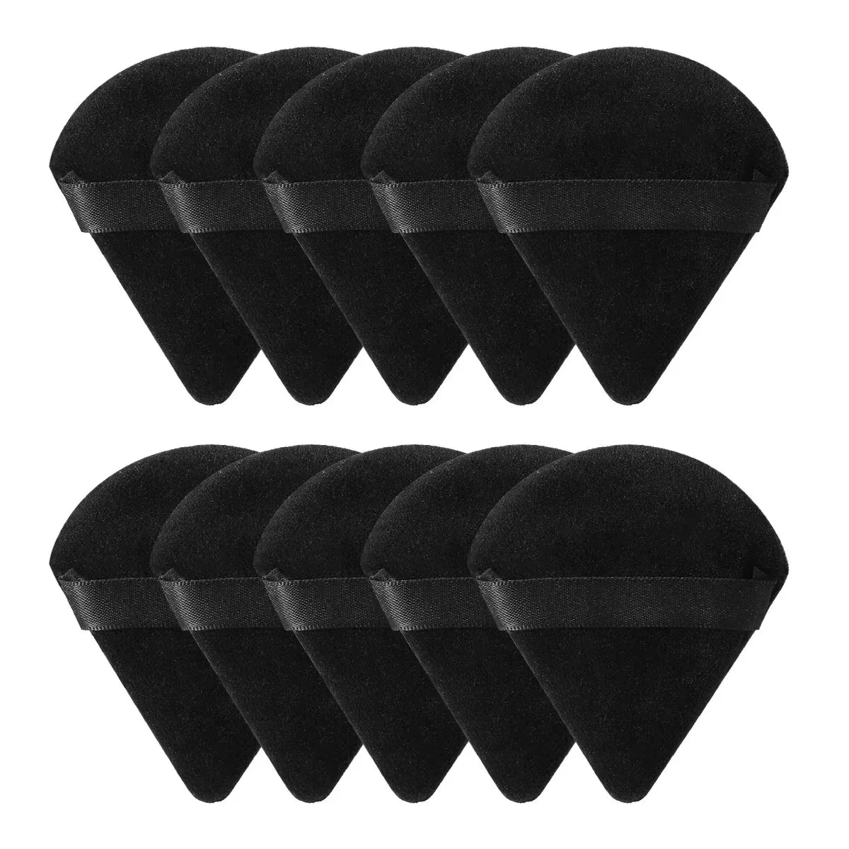 Triangle Velvet Powder Puff – 10/20 Pcs Washable Makeup Sponge Set