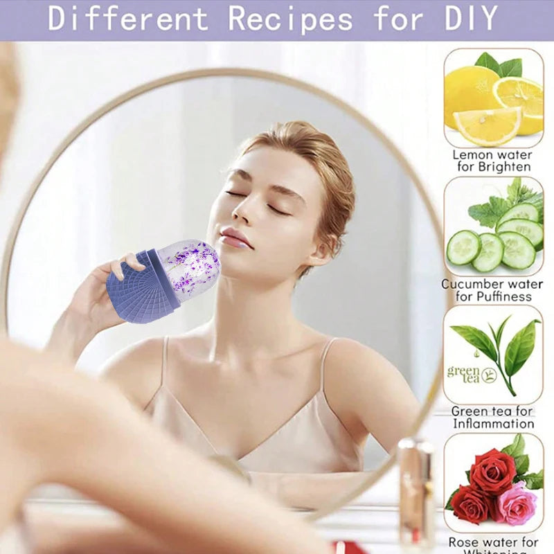 Face & Eye Ice Roller – Reusable Silicone Skin Care Tool