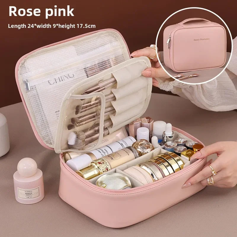 Women’s Cosmetic Bag – Large Capacity Travel Makeup Organizer