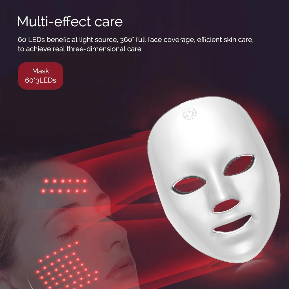 Wireless 7 Colors LED Face Beauty Machine