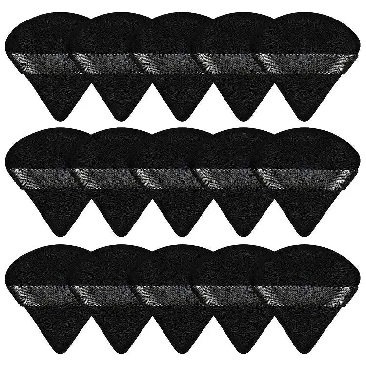 Triangle Velvet Powder Puff – 10/20 Pcs Washable Makeup Sponge Set