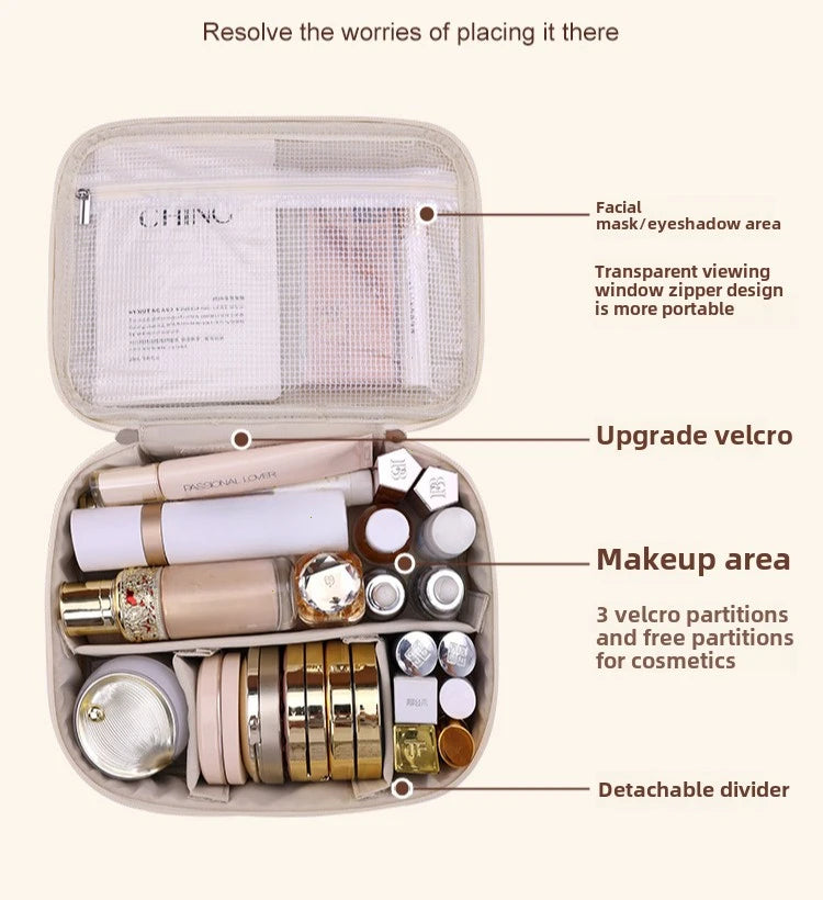 Women’s Cosmetic Bag – Large Capacity Travel Makeup Organizer