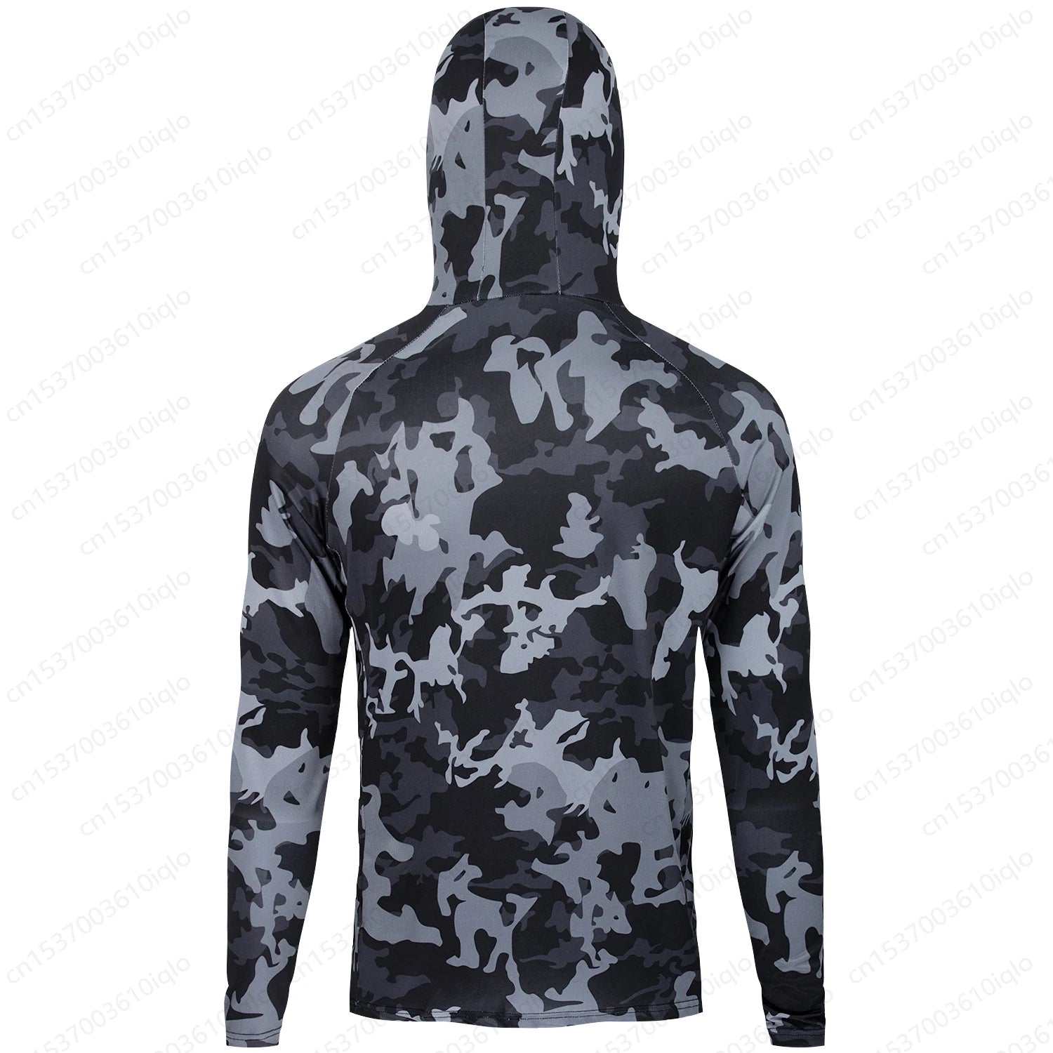 HUK Men’s Hooded Fishing Shirt – UPF 50+ Camouflage Long Sleeve