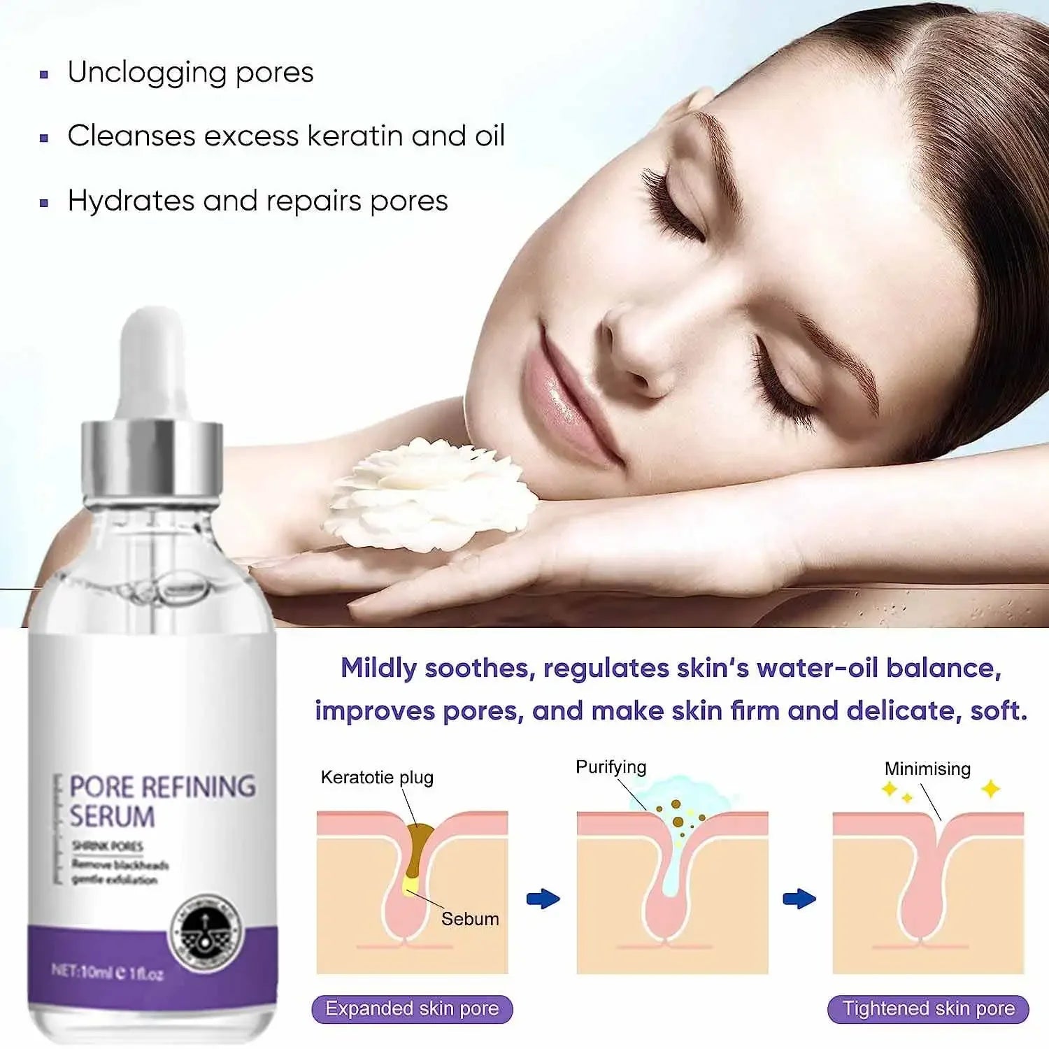 Pore Minimizing Serum – Tightening & Smoothing Facial Essence