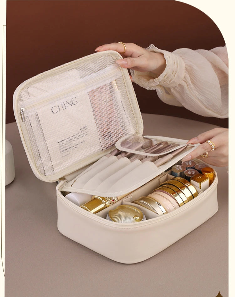 Women’s Cosmetic Bag – Large Capacity Travel Makeup Organizer