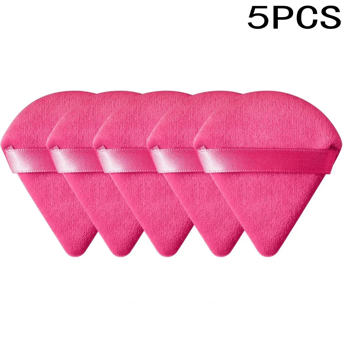 Triangle Velvet Powder Puff – 10/20 Pcs Washable Makeup Sponge Set
