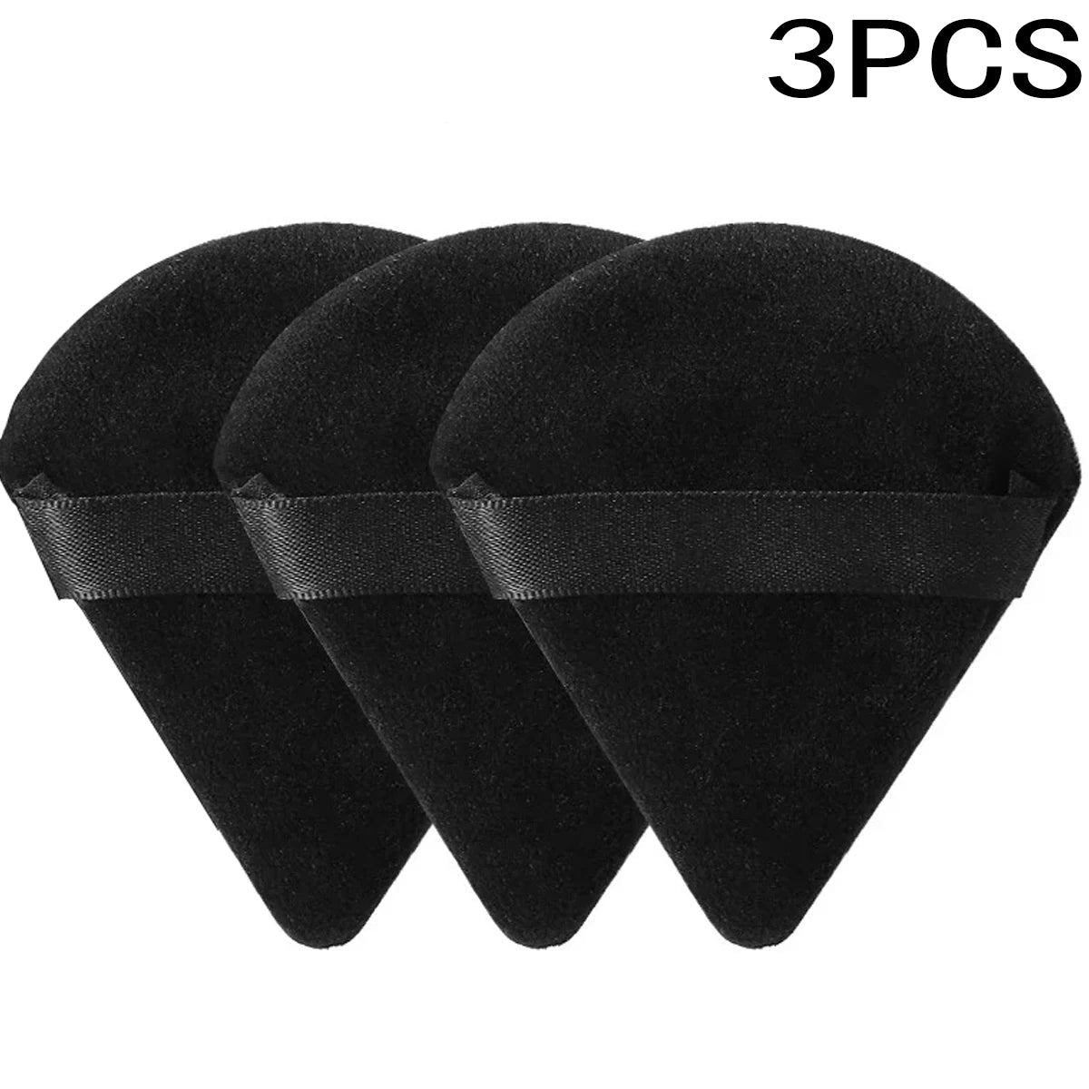 Triangle Velvet Powder Puff – 10/20 Pcs Washable Makeup Sponge Set