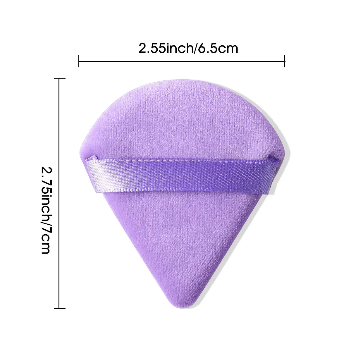 Triangle Velvet Powder Puff – 10/20 Pcs Washable Makeup Sponge Set