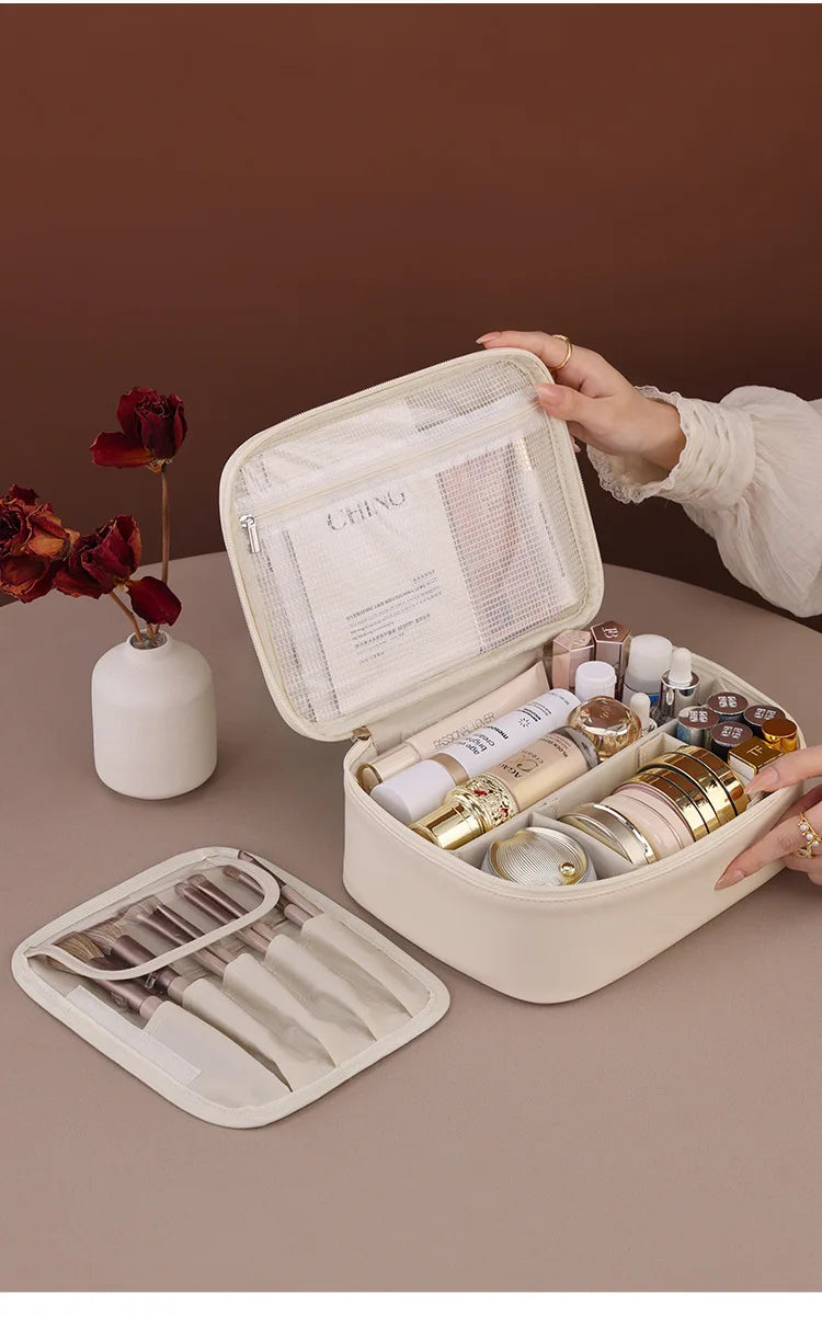 Women’s Cosmetic Bag – Large Capacity Travel Makeup Organizer