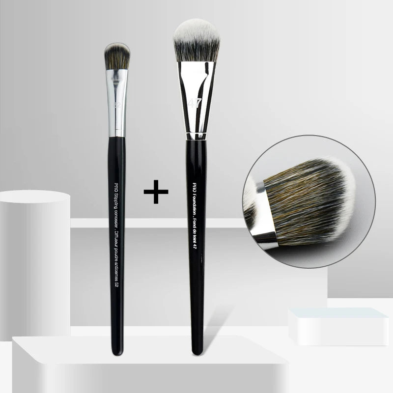LOYBJ Foundation Brush – 47 Broom Head Liquid & Concealer Makeup Tool
