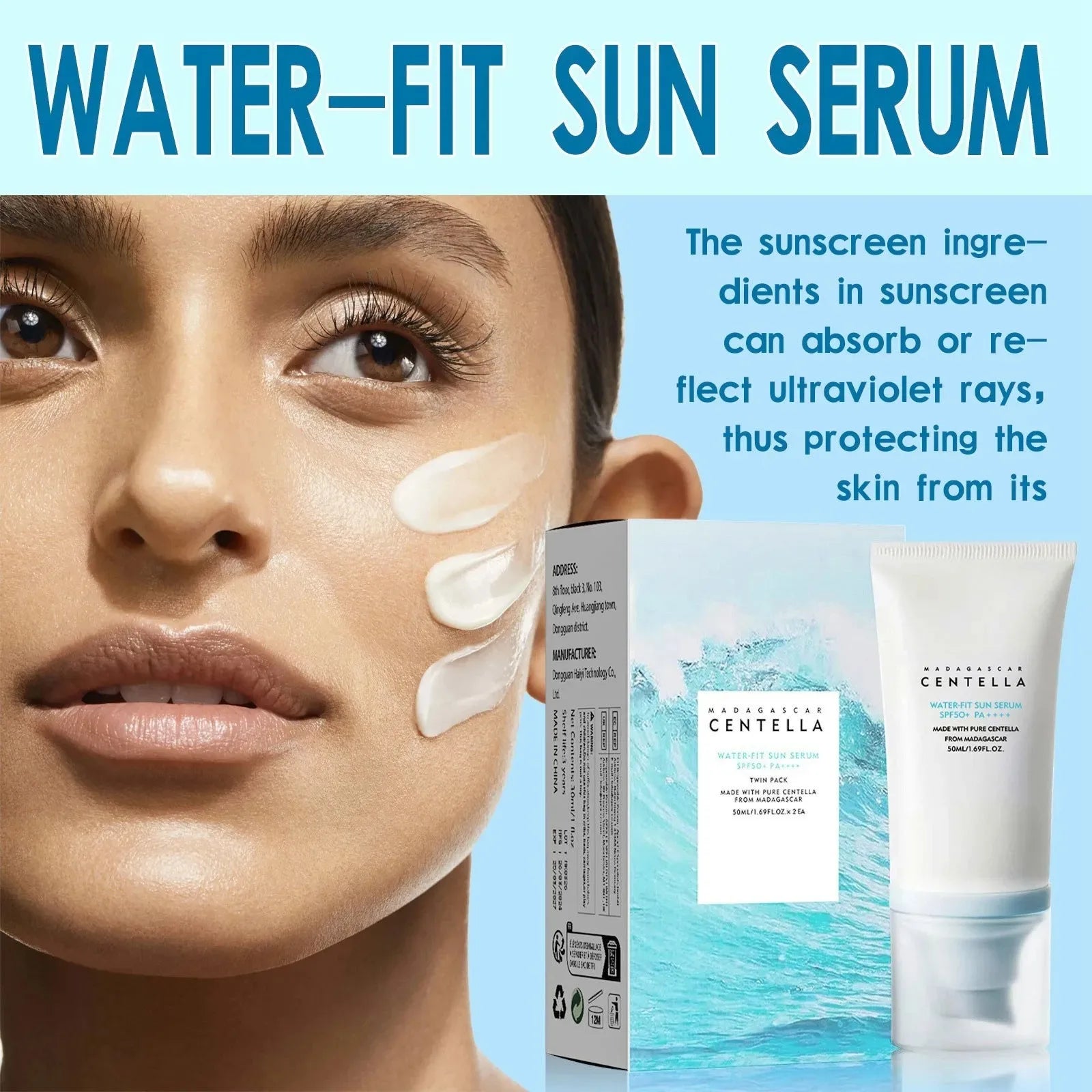 Original Centella Facial Sunscreen SPF50+ Korean Sunblock