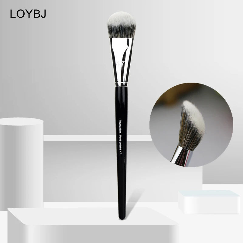LOYBJ Foundation Brush – 47 Broom Head Liquid & Concealer Makeup Tool