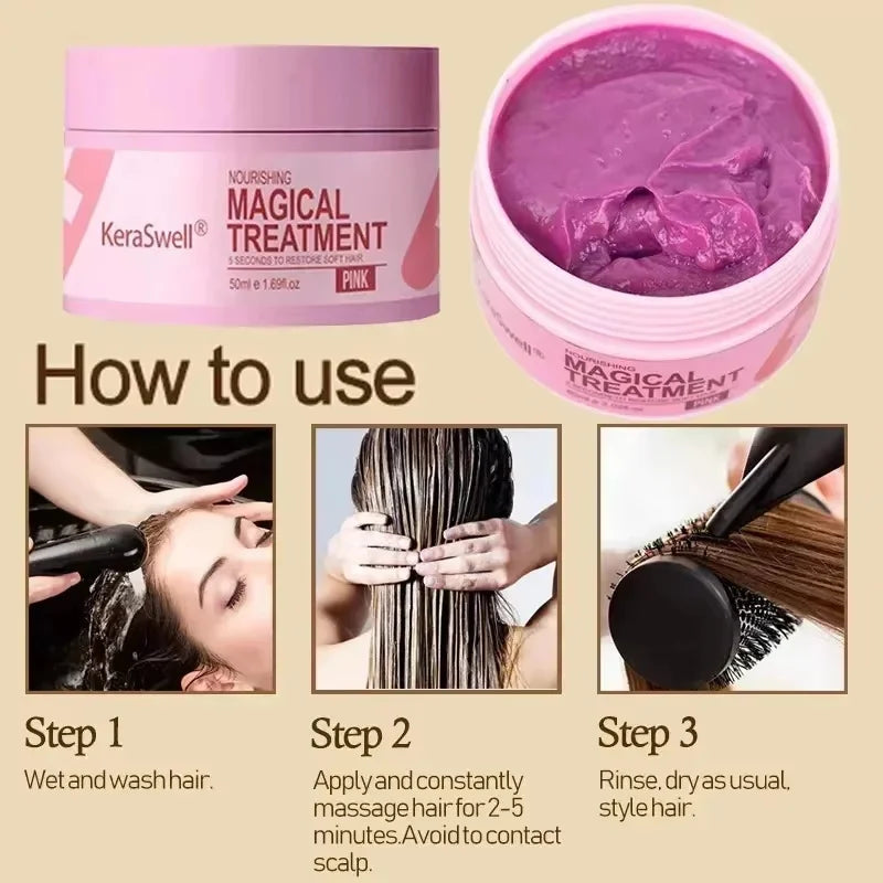 Magical Keratin Hair Mask – 5-Second Repair & Deep Nourishing Treatment