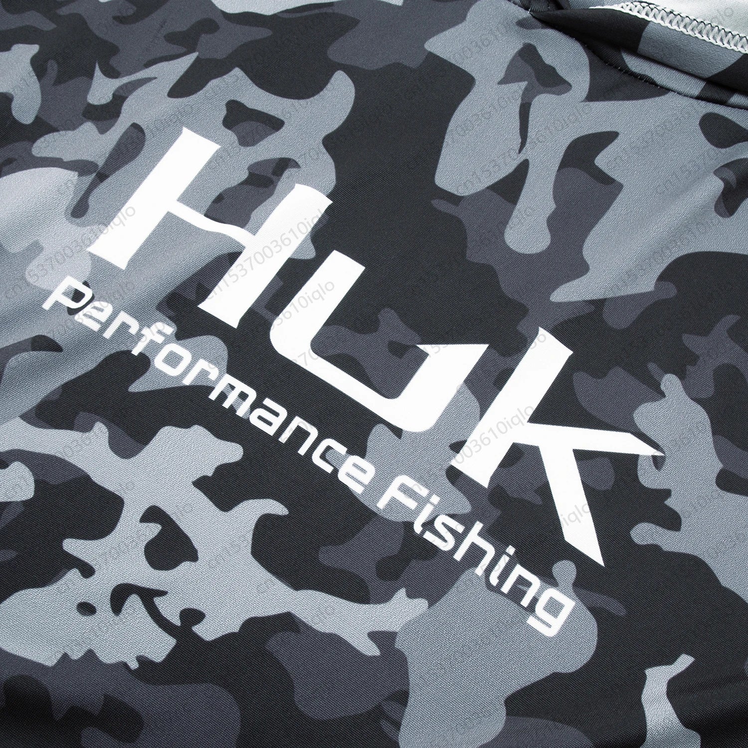 HUK Men’s Hooded Fishing Shirt – UPF 50+ Camouflage Long Sleeve