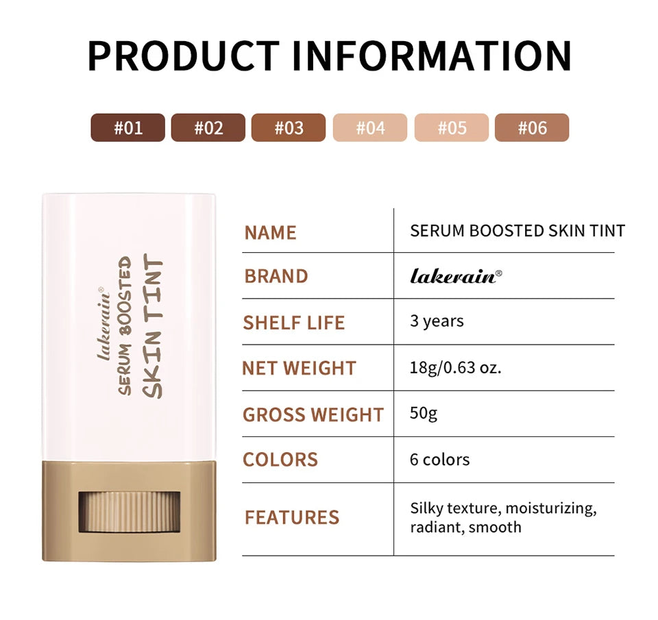 Serum-Infused Foundation Stick – High Coverage & Smooth Finish