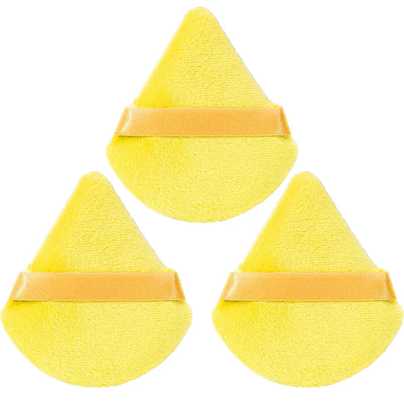Triangle Velvet Powder Puff – 10/20 Pcs Washable Makeup Sponge Set