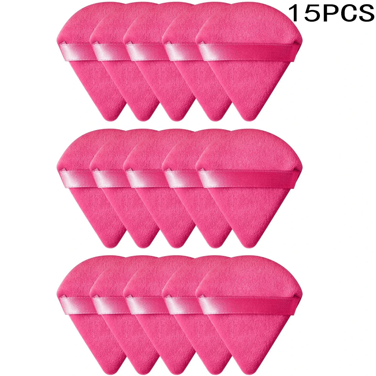 Triangle Velvet Powder Puff – 10/20 Pcs Washable Makeup Sponge Set