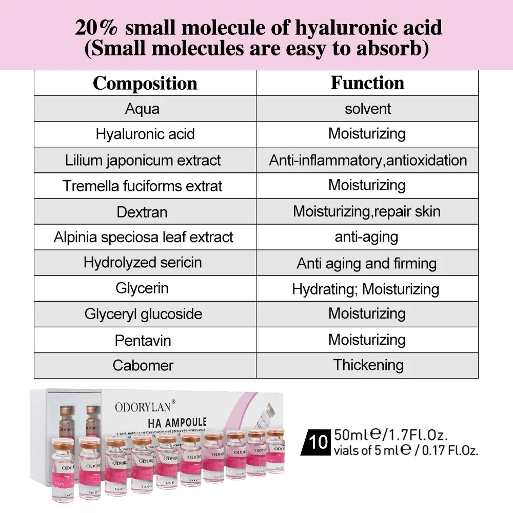 Hyaluronic Acid Face Serum – Hydrating, Firming & Anti-Aging Essence
