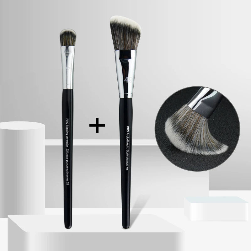 LOYBJ Foundation Brush – 47 Broom Head Liquid & Concealer Makeup Tool