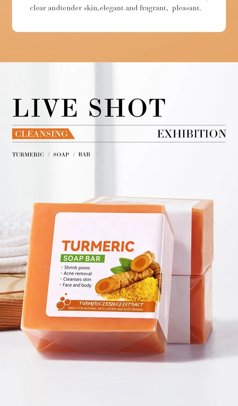 Handmade Turmeric Soap – Brightening & Deep-Cleansing Body Bar