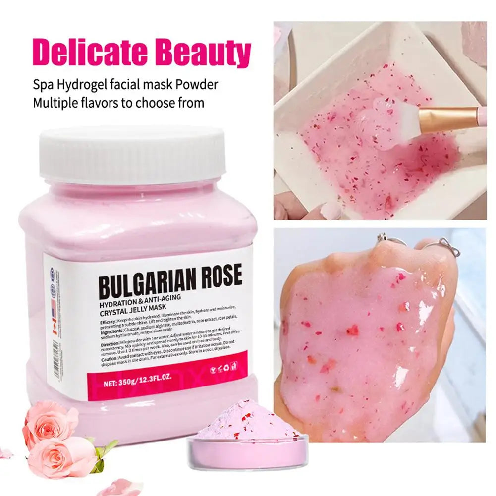Professional Rose Jelly Mask – Hydrating Peel-Off Face Powder
